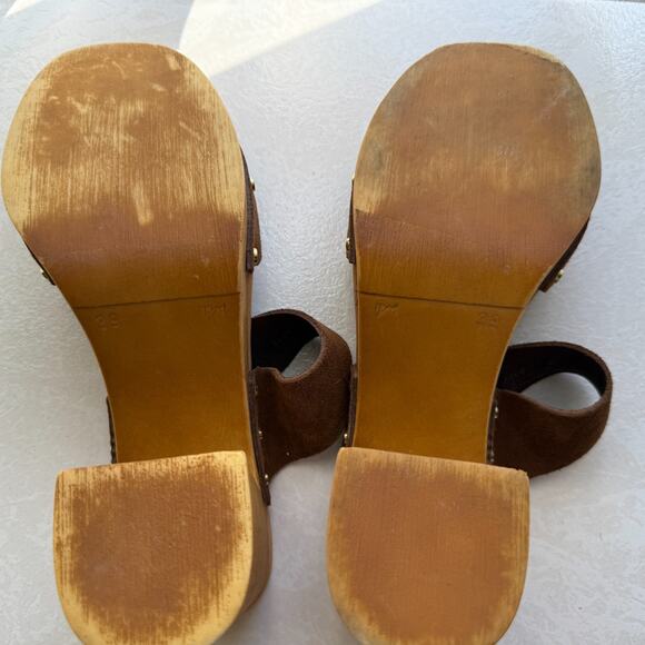 Ilaria Sartori Made in Italy Suede leather strappy Platform Sandals Size 8 - Picture 7 of 9